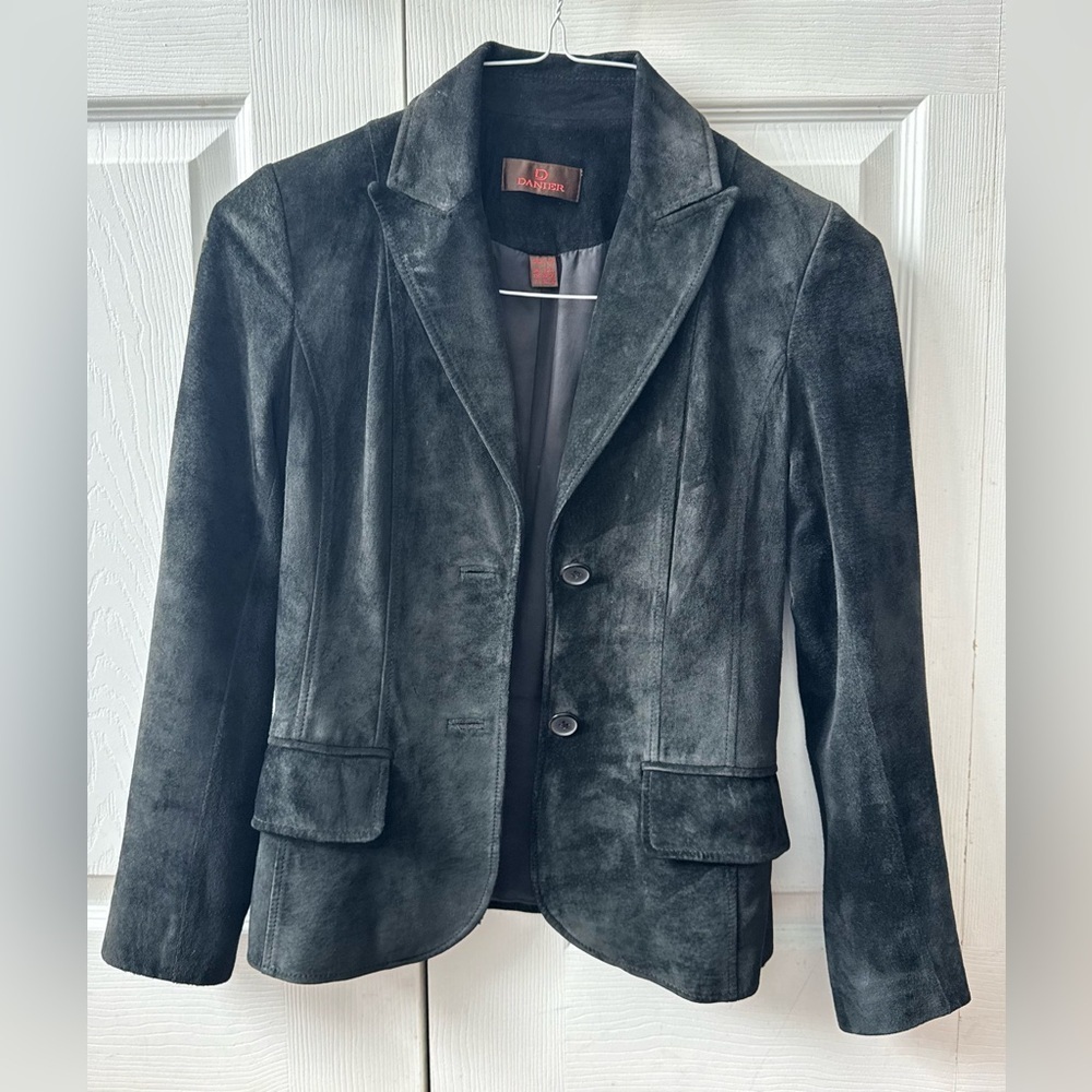 DANIER Women's Black Suede Jacket (XXS)